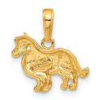 FJC Finejewelers 10 kt Yellow Gold Collie Dog Charm 15 x 17 mm