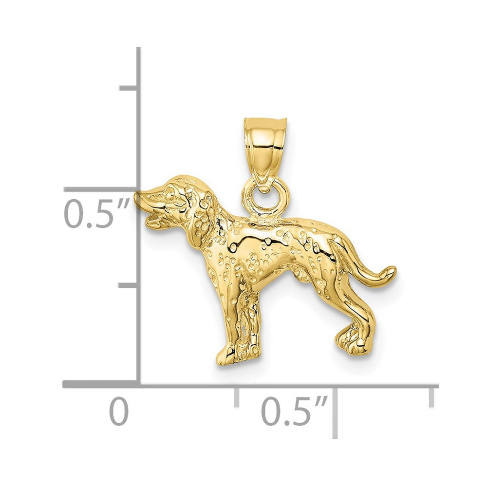 FJC Finejewelers 10 kt Yellow Gold Dalmatian Dog Charm 17 mm