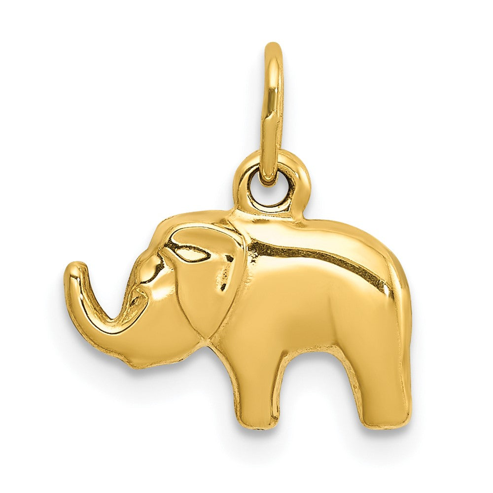 FJC Finejewelers 10 kt Yellow Gold Elephant Charm 15 x 13 mm