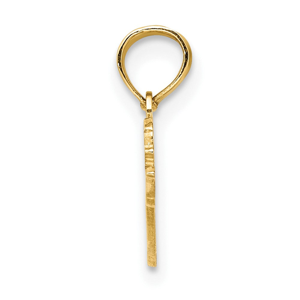 FJC Finejewelers 10 kt Yellow Gold Female Swimmer Charm 6 x 23 mm