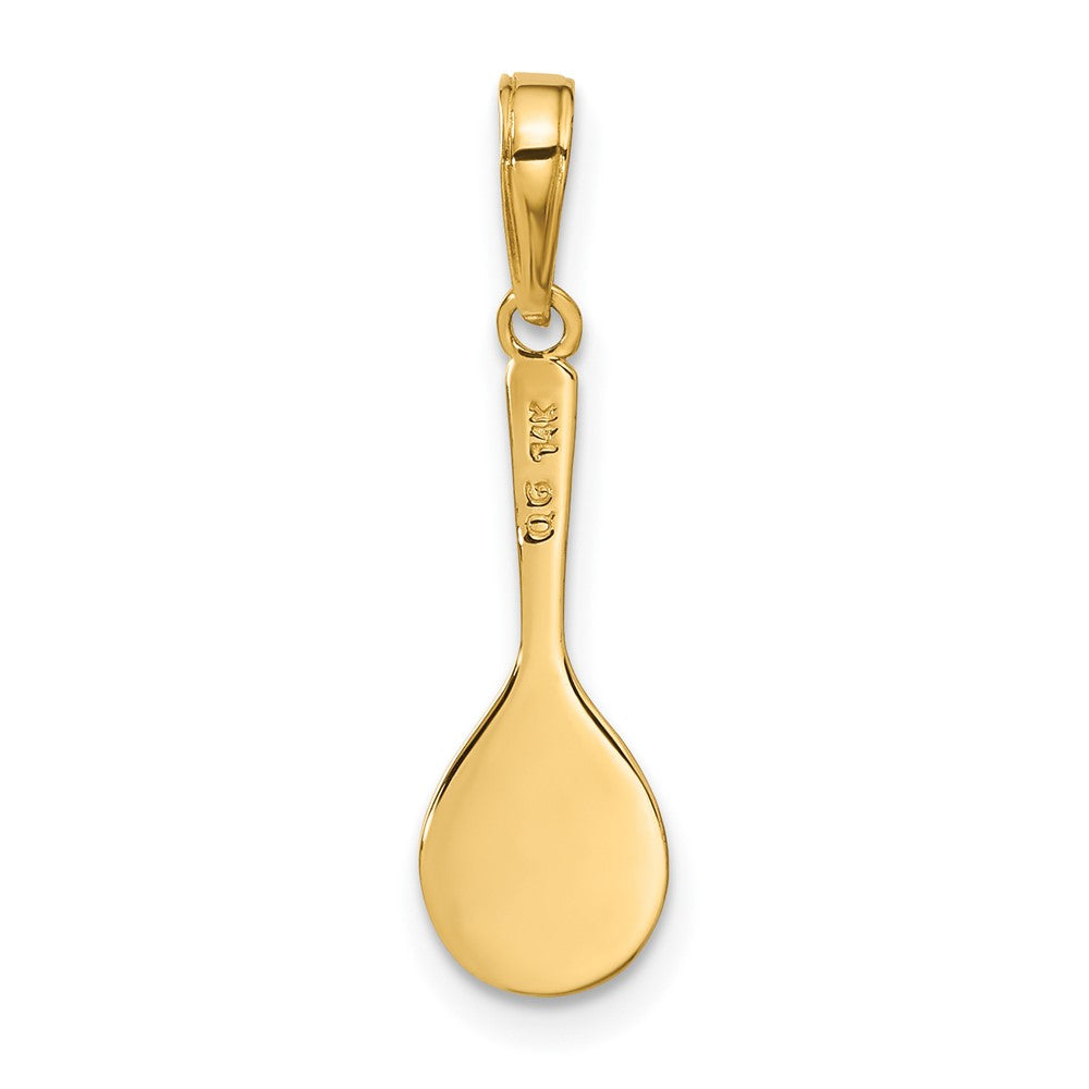 FJC Finejewelers 10 kt Yellow Gold Tennis Racquet and Ball Charm 25 x 7 mm