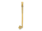 FJC Finejewelers 10 kt Yellow Gold 3-D Single Golf Club with Ball Charm 26 x 5 mm