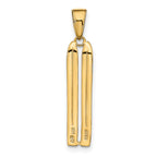 FJC Finejewelers 10 kt Yellow Gold 3-D Snow Skis Charm 29 x 5 mm