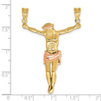FJC Finejewelers 10 kt Two Tone Gold Two-tone Rose Corpus Charm 51 x 32 mm