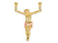 FJC Finejewelers 10 kt Two Tone Gold Two-tone Rose Corpus Charm 51 x 32 mm