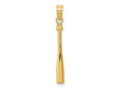 FJC Finejewelers 10 kt Yellow Gold 3-D Baseball Bat Charm 25 x 2 mm