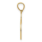 FJC Finejewelers 10 kt Yellow Gold Passion Cross Charm 24 x 10 mm