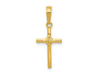 FJC Finejewelers 10 kt Yellow Gold Polished Cross Charm 22 x 11 mm