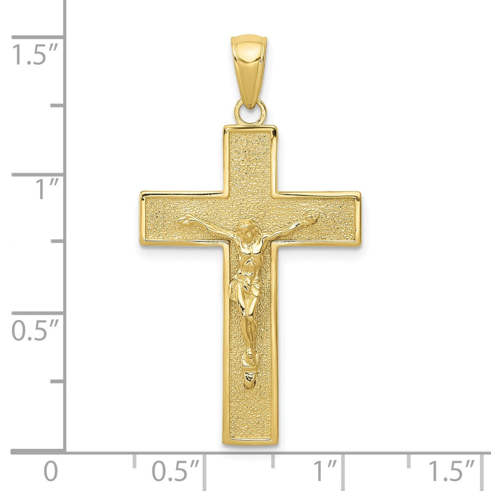 FJC Finejewelers 10 kt Yellow Gold Crucifix Charm 38 x 20 mm