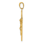 FJC Finejewelers 10 kt Yellow Gold Crucifix Charm 38 x 20 mm