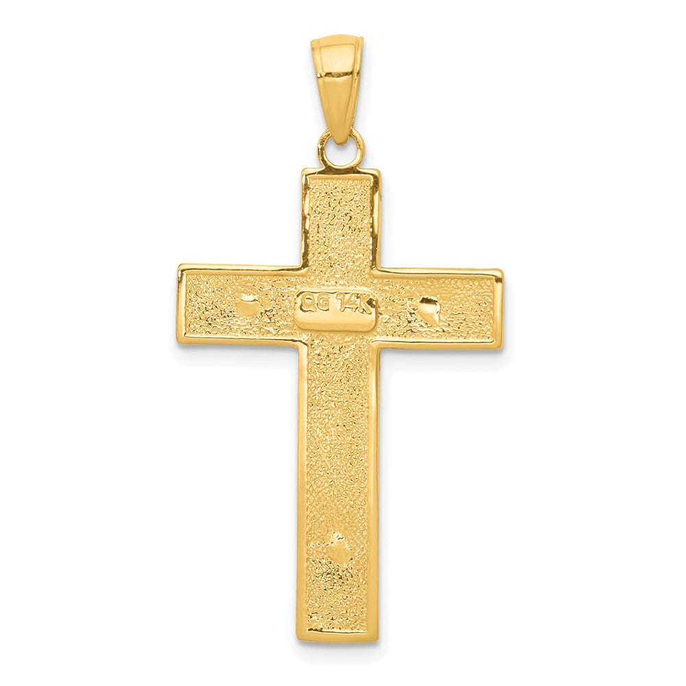 FJC Finejewelers 10 kt Yellow Gold Crucifix Charm 38 x 20 mm