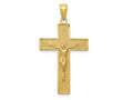 FJC Finejewelers 10 kt Yellow Gold Crucifix Charm 38 x 20 mm