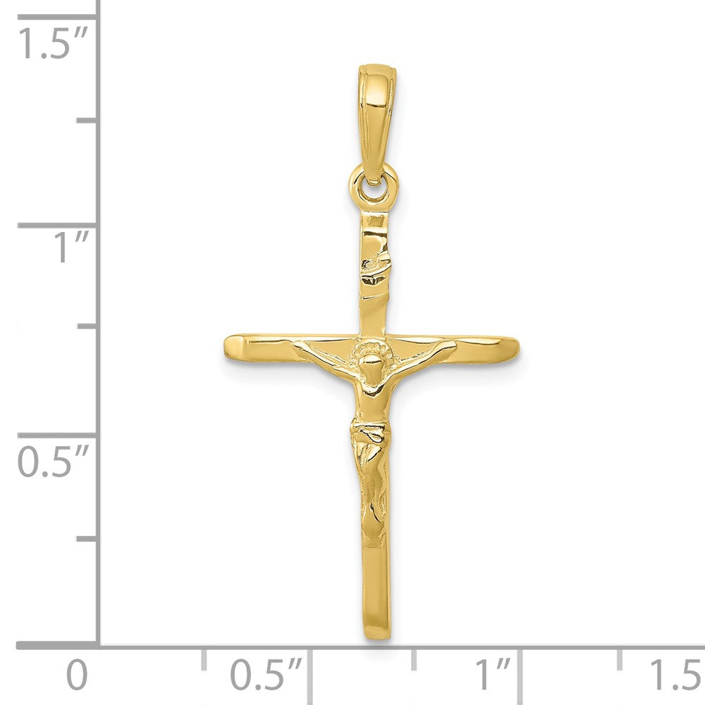 FJC Finejewelers 10 kt Yellow Gold Crucifix Charm 34 x 17 mm
