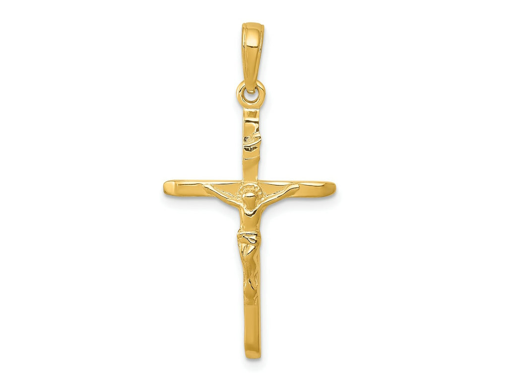 FJC Finejewelers 10 kt Yellow Gold Crucifix Charm 34 x 17 mm
