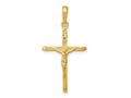 FJC Finejewelers 10 kt Yellow Gold Crucifix Charm 34 x 17 mm