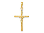 FJC Finejewelers 10 kt Yellow Gold Crucifix Charm 34 x 17 mm
