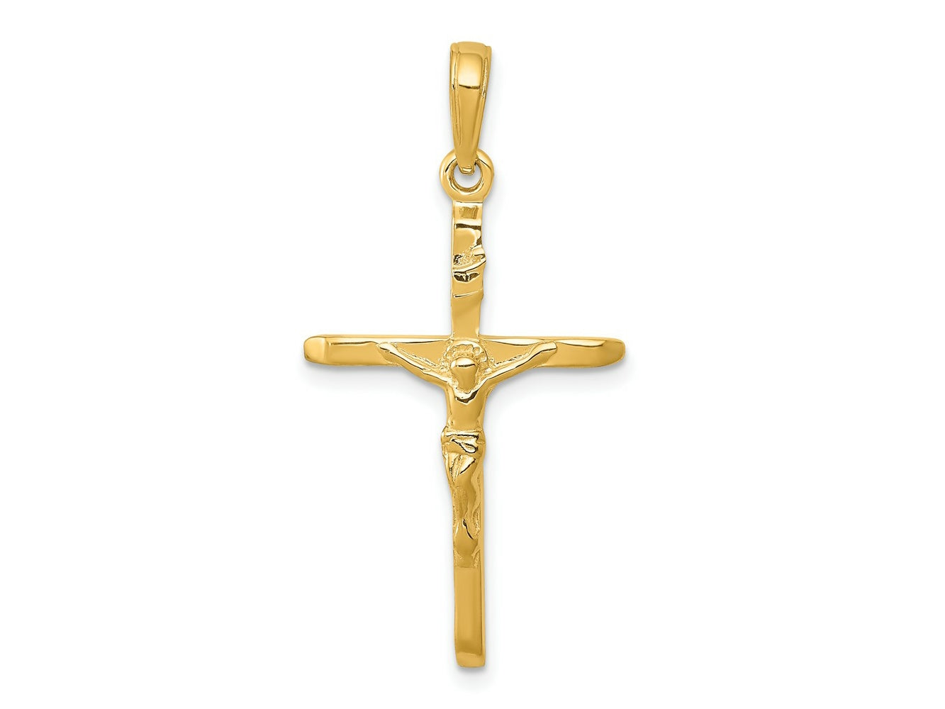 FJC Finejewelers 10 kt Yellow Gold Crucifix Charm 34 x 17 mm