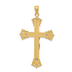 FJC Finejewelers 10 kt Two Tone Gold Two-tone Crucifix Charm 50 x 28 mm