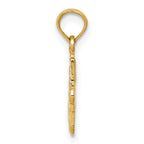 FJC Finejewelers 10 kt Yellow Gold Miniature Four Way Medal Charm 19 x 11 mm