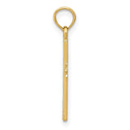 FJC Finejewelers 10 kt Yellow Gold Cross Charm 23 x 10 mm