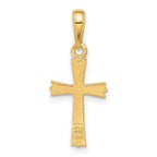 FJC Finejewelers 10 kt Yellow Gold Cross Charm 23 x 10 mm