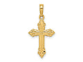 FJC Finejewelers 10 kt Yellow Gold Cross Charm 28 x 15 mm