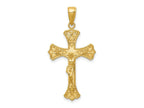 FJC Finejewelers 10 kt Yellow Gold Crucifix Charm 36 x 17 mm