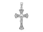 FJC Finejewelers 10 kt White Gold Themed Crucifix Charm 34.85 mm x 17.93 mm