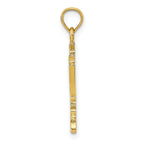 FJC Finejewelers 10 kt Yellow Gold Menorah Charm 26 x 14 mm