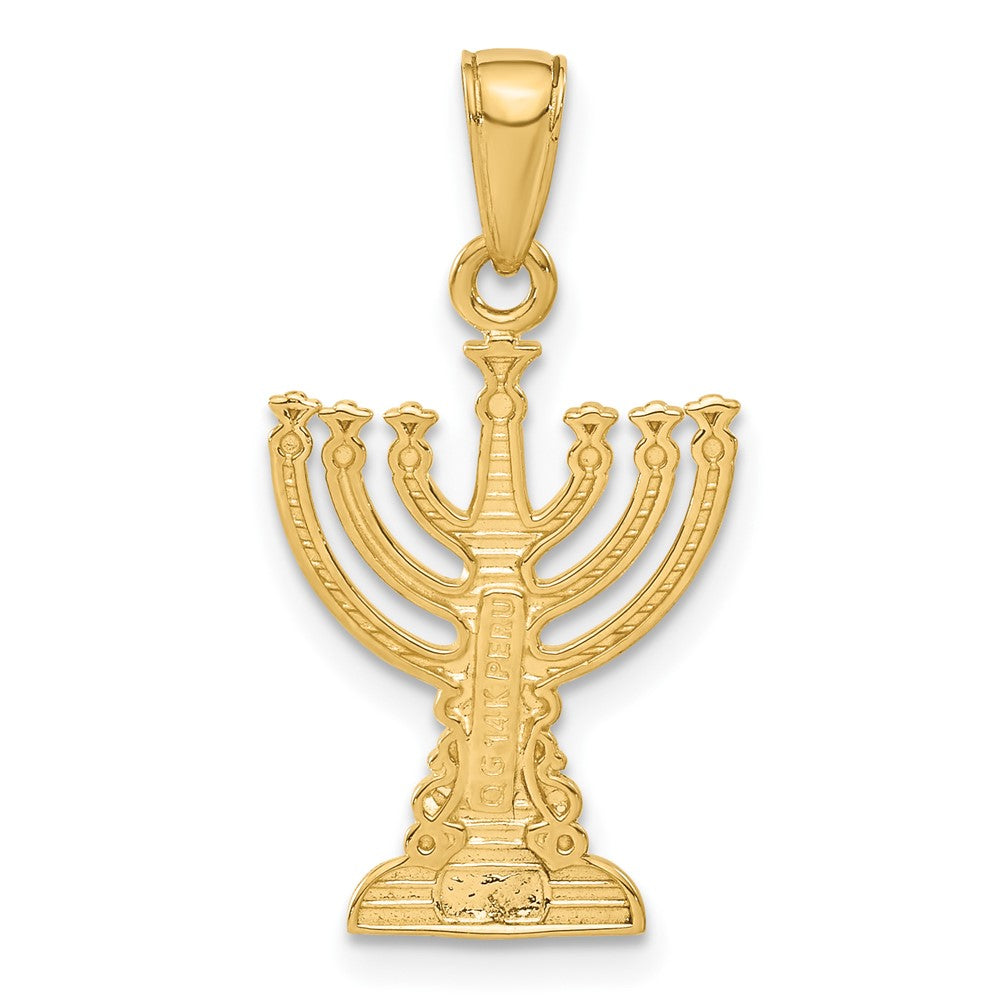 FJC Finejewelers 10 kt Yellow Gold Menorah Charm 26 x 14 mm