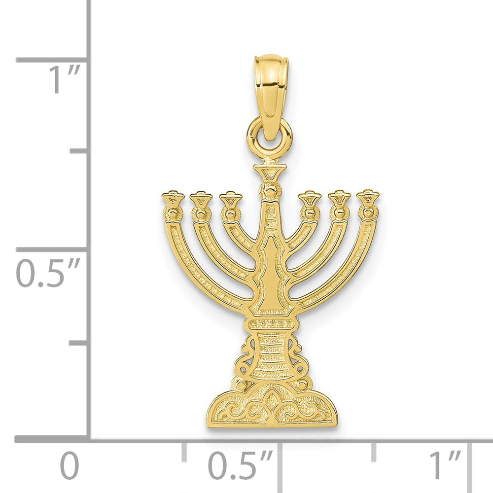 FJC Finejewelers 10 kt Yellow Gold Menorah Charm 26 x 14 mm