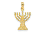 FJC Finejewelers 10 kt Yellow Gold Menorah Charm 26 x 14 mm