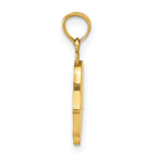 FJC Finejewelers 10 kt Yellow Gold Large Solid Hamsa Charm 20 x 9 mm