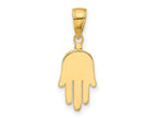 FJC Finejewelers 10 kt Yellow Gold Large Solid Hamsa Charm 20 x 9 mm