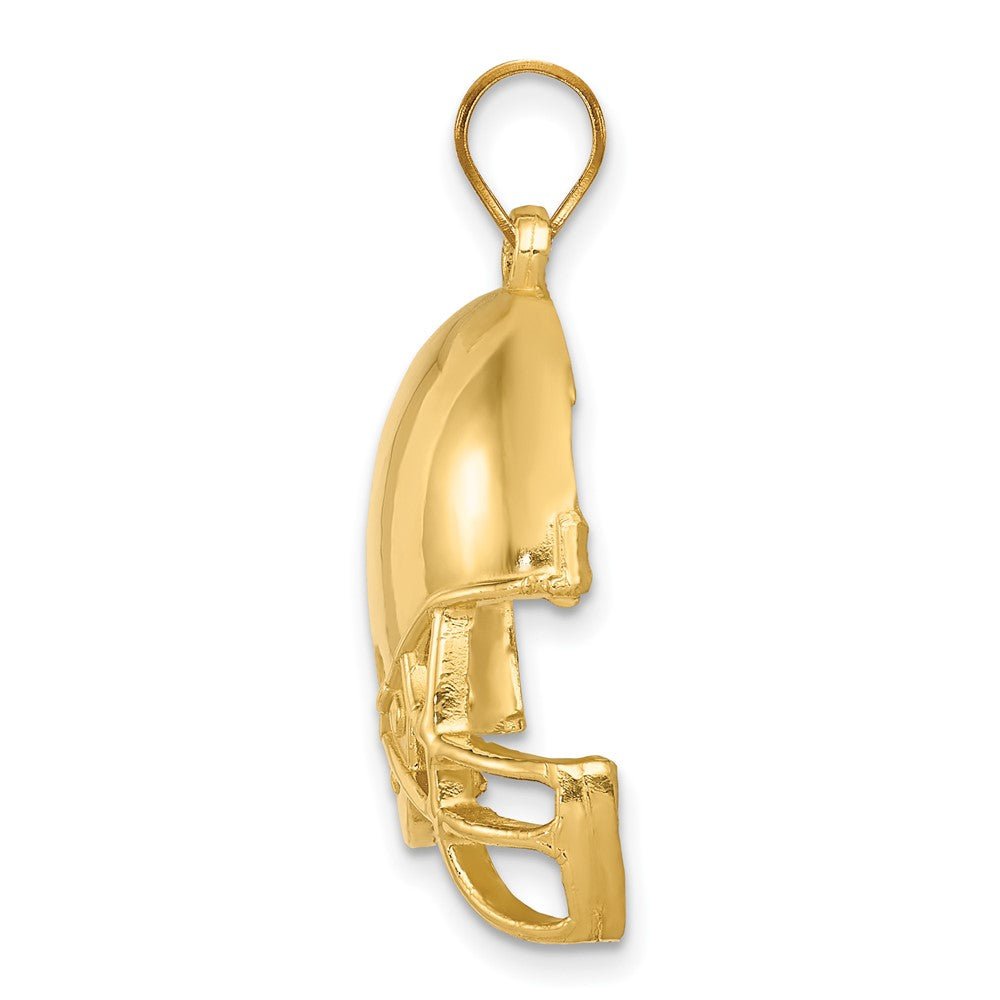 FJC Finejewelers 10 kt Yellow Gold Polished Football Helmet Charm 24 x 22 mm