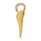 FJC Finejewelers 10 kt Yellow Gold Shark Tooth Charm