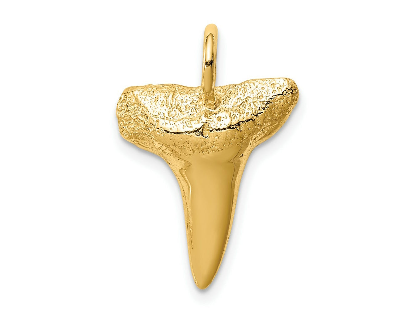FJC Finejewelers 10 kt Yellow Gold Shark Tooth Charm