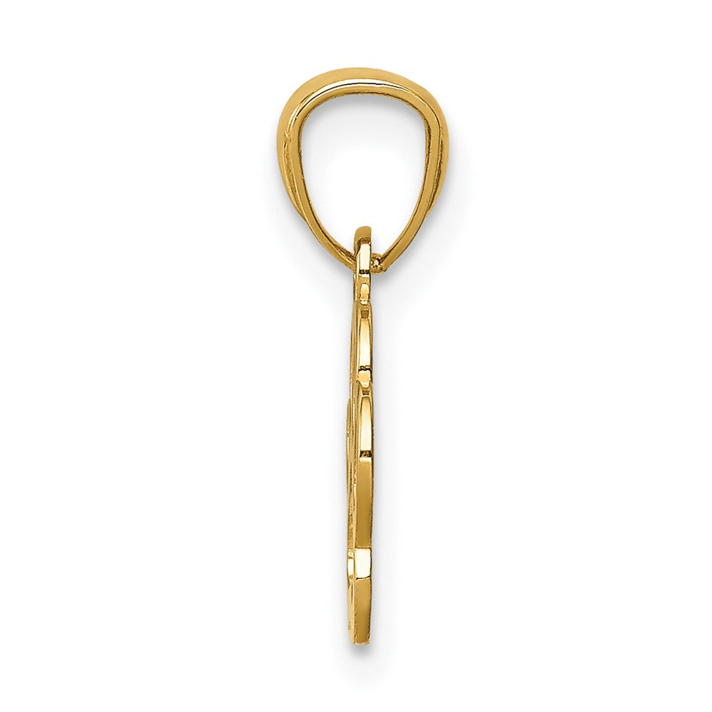 FJC Finejewelers 10 kt Yellow Gold Dog Paw Charm
