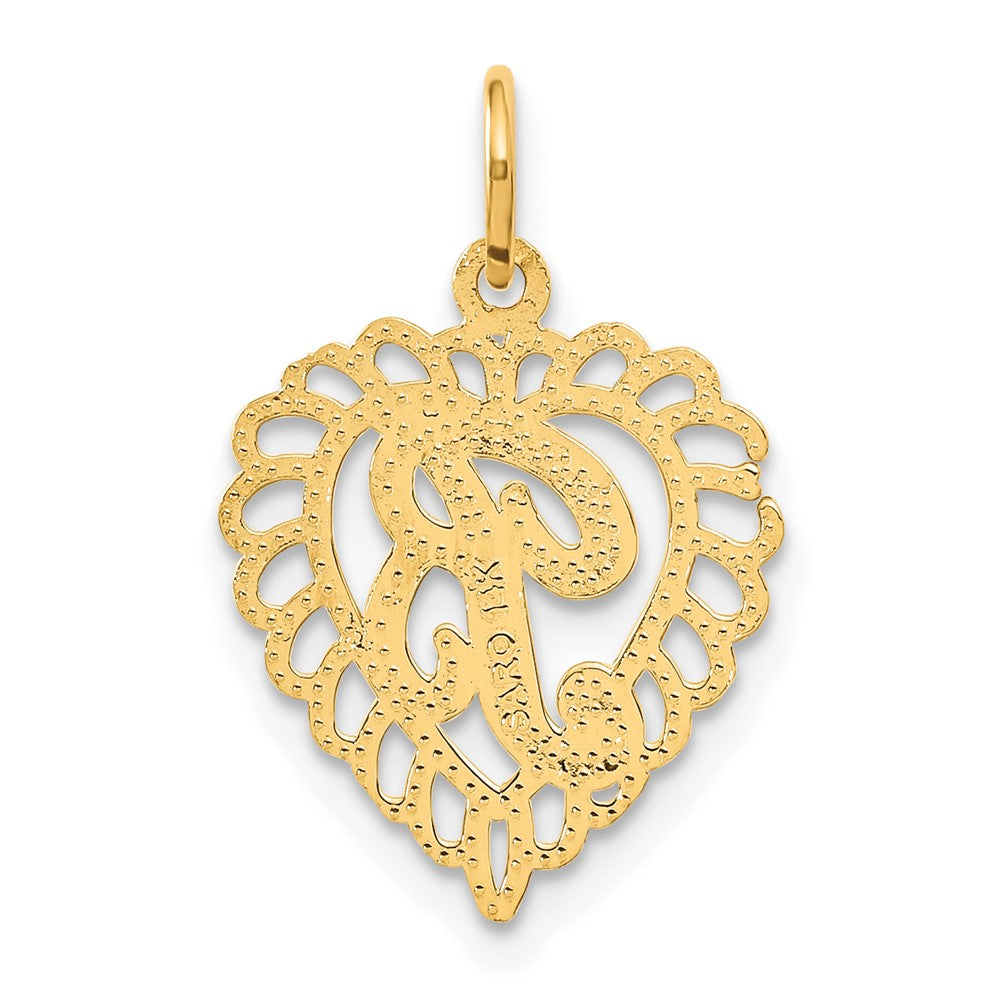 FJC Finejewelers 10 kt Yellow Gold Initial B Charm 23 x 15 mm