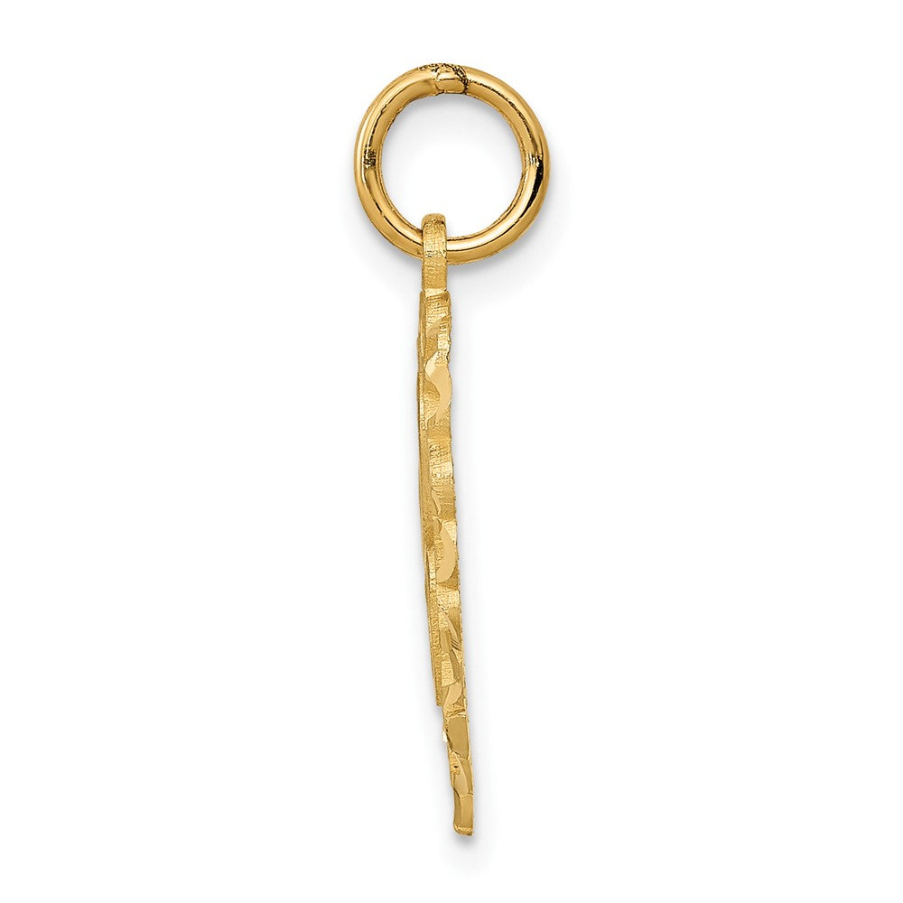 FJC Finejewelers 10 kt Yellow Gold Initial C Charm 23 x 15 mm