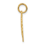 FJC Finejewelers 10 kt Yellow Gold Initial C Charm 23 x 15 mm