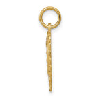 FJC Finejewelers 10 kt Yellow Gold Initial D Charm 23 x 15 mm