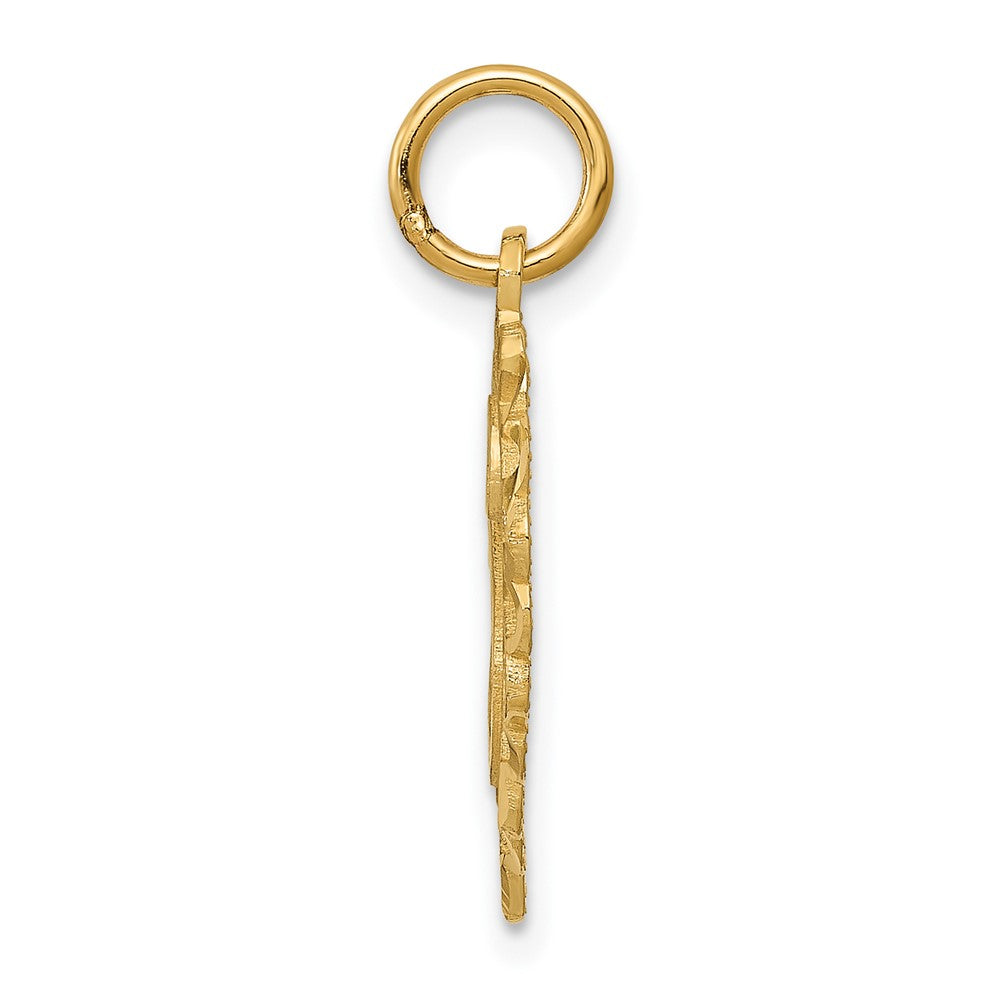 FJC Finejewelers 10 kt Yellow Gold Initial G Charm 23 x 15 mm