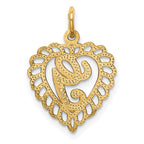 FJC Finejewelers 10 kt Yellow Gold Initial G Charm 23 x 15 mm