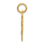 FJC Finejewelers 10 kt Yellow Gold Initial H Charm 23 x 15 mm