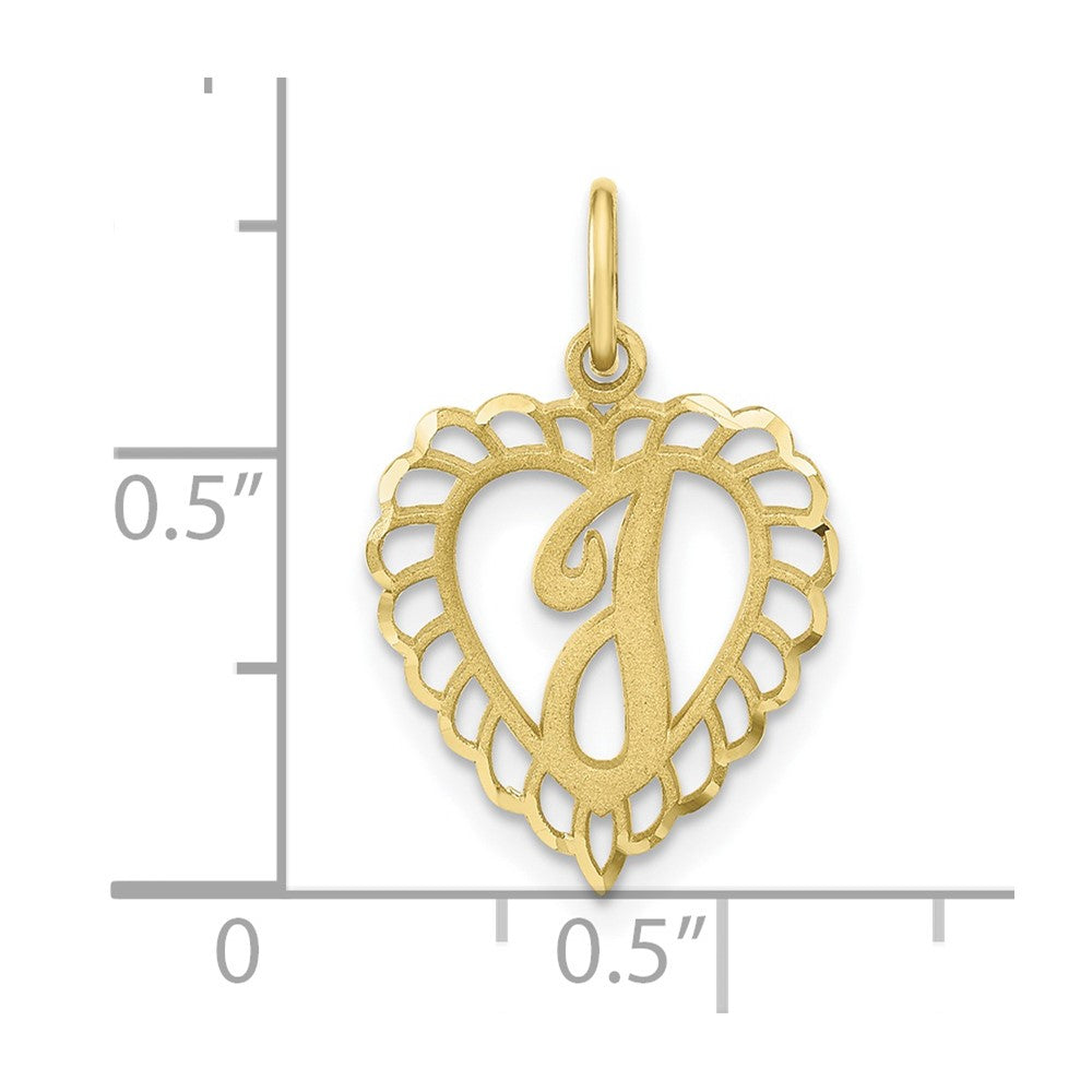 FJC Finejewelers 10 kt Yellow Gold Initial I Charm
