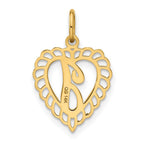 FJC Finejewelers 10 kt Yellow Gold Initial I Charm