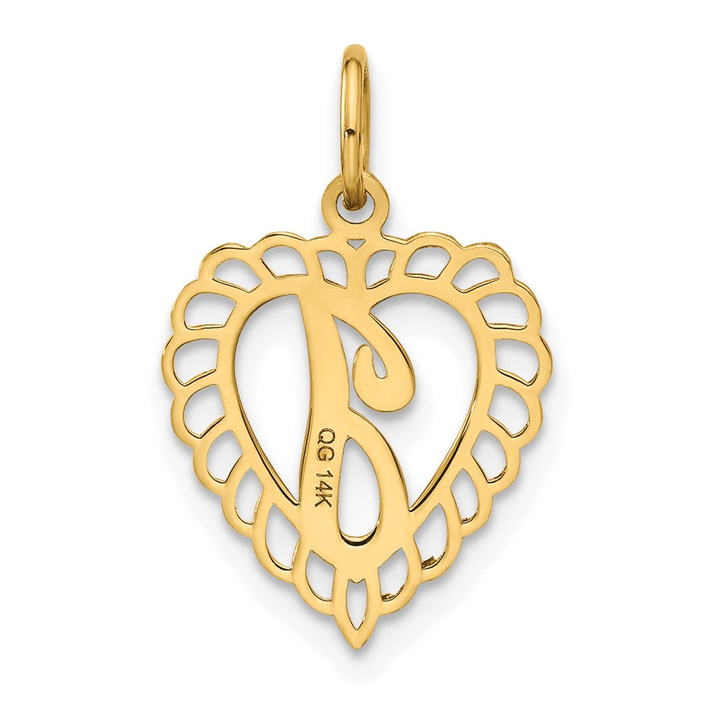 FJC Finejewelers 10 kt Yellow Gold Initial I Charm
