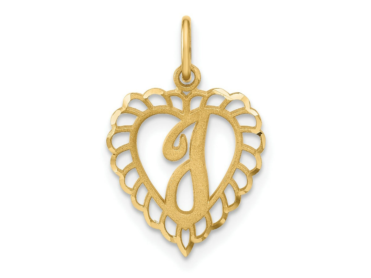 FJC Finejewelers 10 kt Yellow Gold Initial I Charm