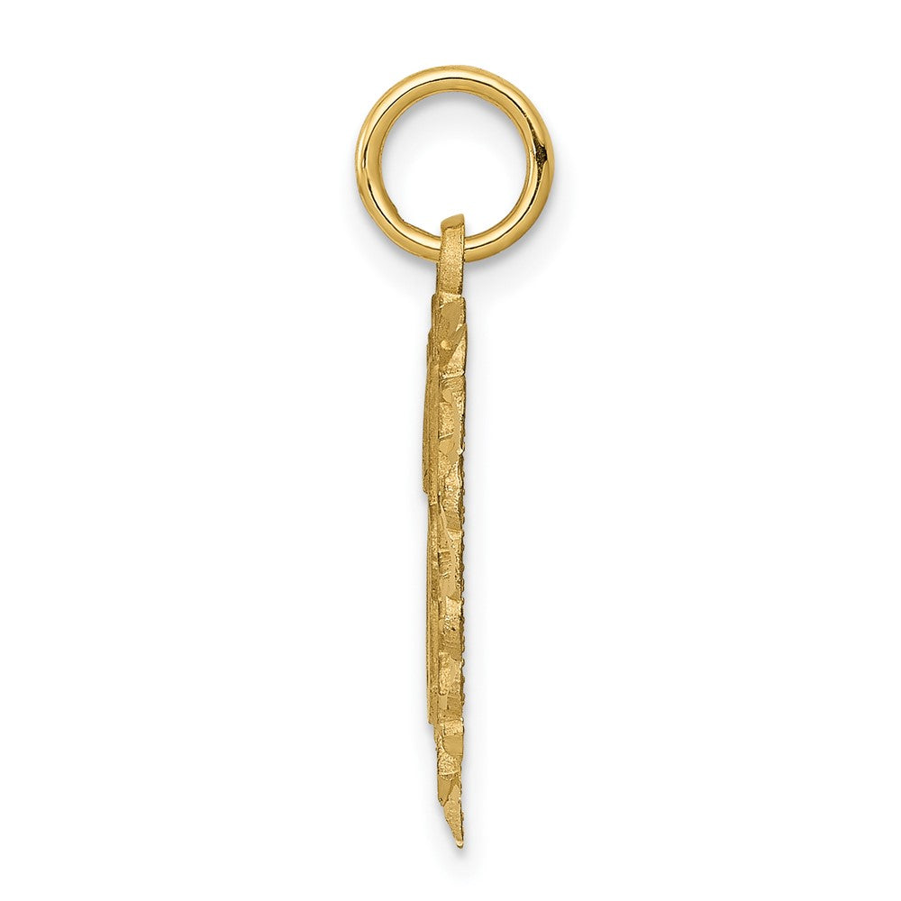 FJC Finejewelers 10 kt Yellow Gold Initial J Charm 23 x 15 mm